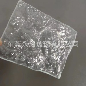 水晶立体艺术玻璃 10mm水纹玻酒店柜台装饰 钢化玻璃 热熔玻璃